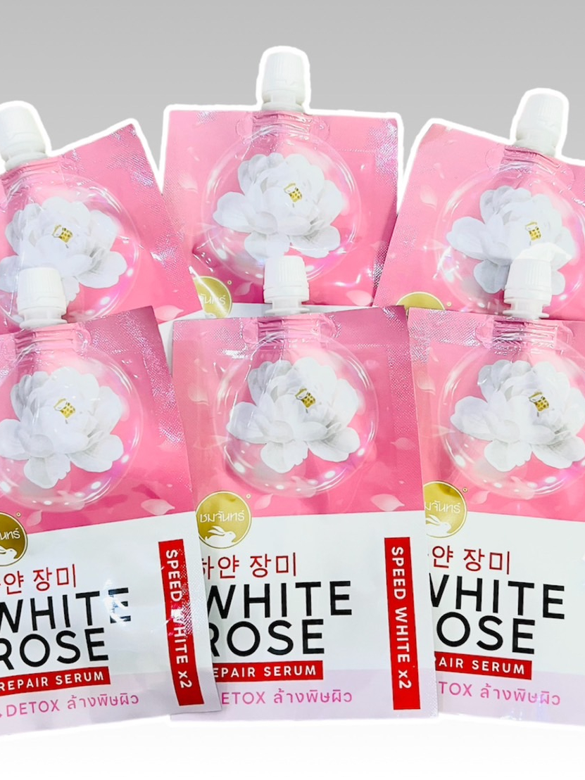 เซรั่มกุหลาบขาวเเบบบซอง-whiterose-repair-serum