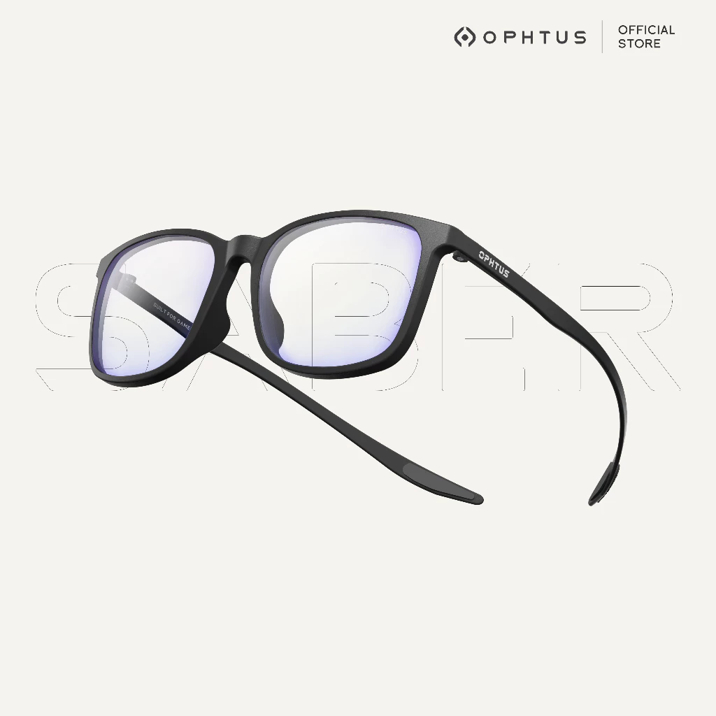 OPHTUS รุ่น Saber แว่นกรองแสงสำหรับเกมเมอร์ เลนส์ RetinaX Clear