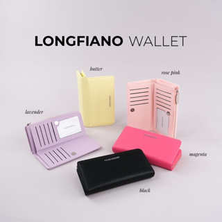 (ใส่โค้ด NBAUW2 ลด110.-) Longfiano Wallet กระเป๋าสตางค์ใบยาวหนังกันรอย