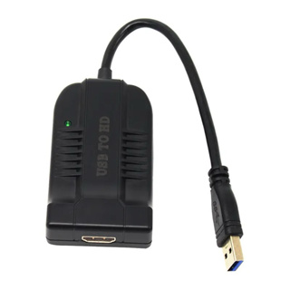 USB 3.0 To HDMI ภายนอกอะแดปเตอร์แบบพกพา Video Audio Converter 1080P ฟรีสำหรับเดสก์ท็อปแล็ปท็อป PC