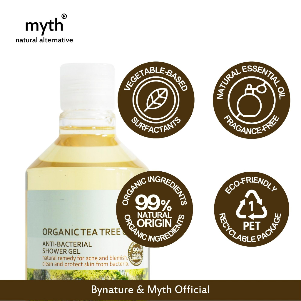 myth-organic-tea-tree-oil-anti-bacterial-shower-gel-ชาวเวอร์เจลออแกนิคทีทรีออยล์