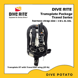 Dive Rite BCD Transplate Package Travel Series BCD สำหรับดำน้ำ Scuba Diving (25lb)(25ปอนด์)
