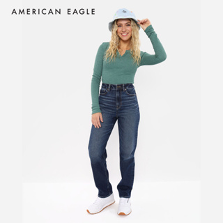 American Eagle Stretch Straight Mom Jean กางเกง ยีนส์ ผู้หญิง สเตรท มัม (WMO WST 043-4643-540)