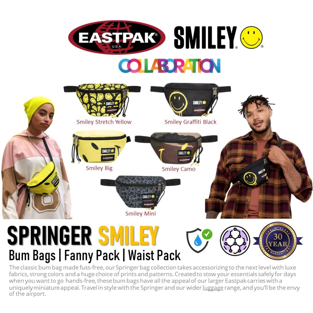 eastpak-x-smiley-springer-bum-bags-fanny-pack-waist-pack-กระเป๋าคาดอก-คาดเอว-smiley-collection-ek074a9
