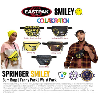 EASTPAK x SMILEY Springer Bum Bags | Fanny Pack | Waist Pack กระเป๋าคาดอก คาดเอว Smiley Collection (EK074A9)