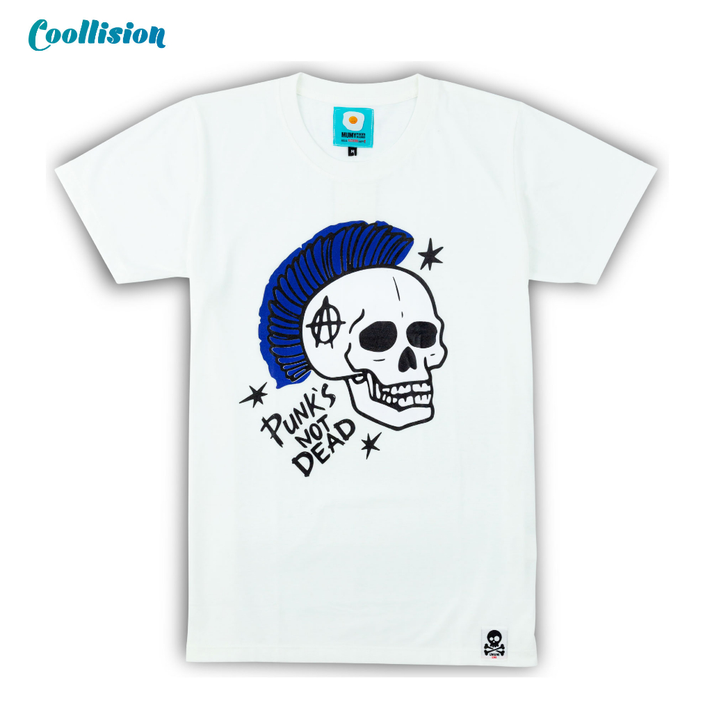 coollision-เสื้อยืดสกรีนลาย-หัวกะโหลกสายพั้งค์-เสื้อสกรีน-unisex