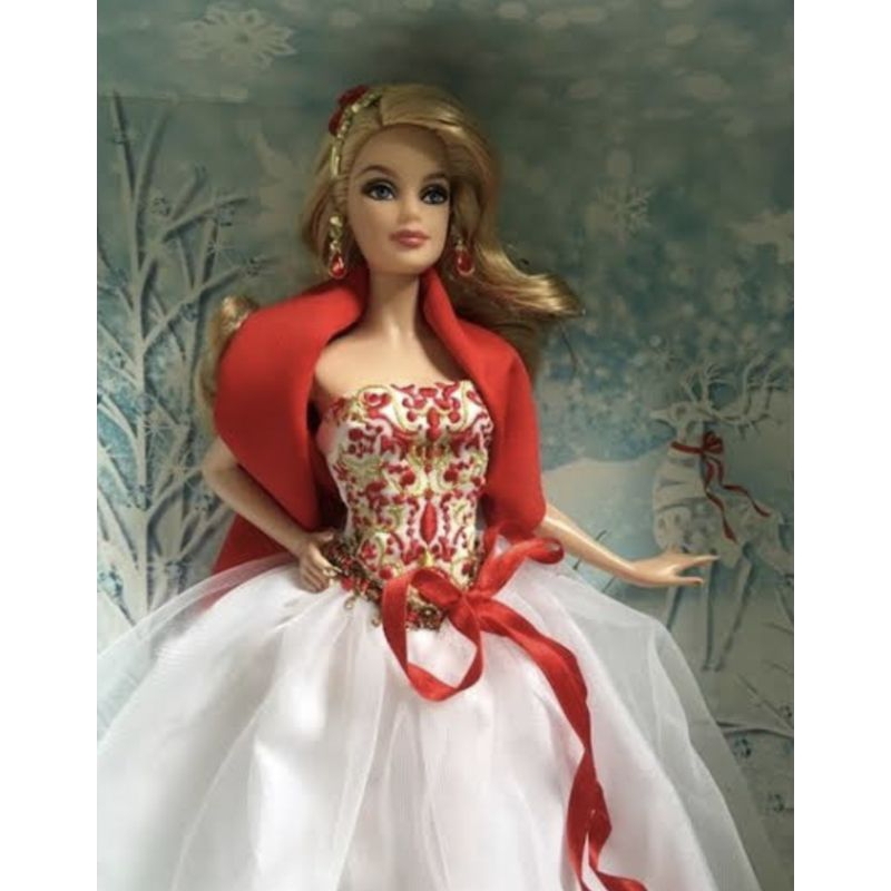 ตุ๊กตาบาร์บี้-holiday-barbie-doll-2010-งานสะสมมือ1ในกล่อง-น้องสวยมากๆ