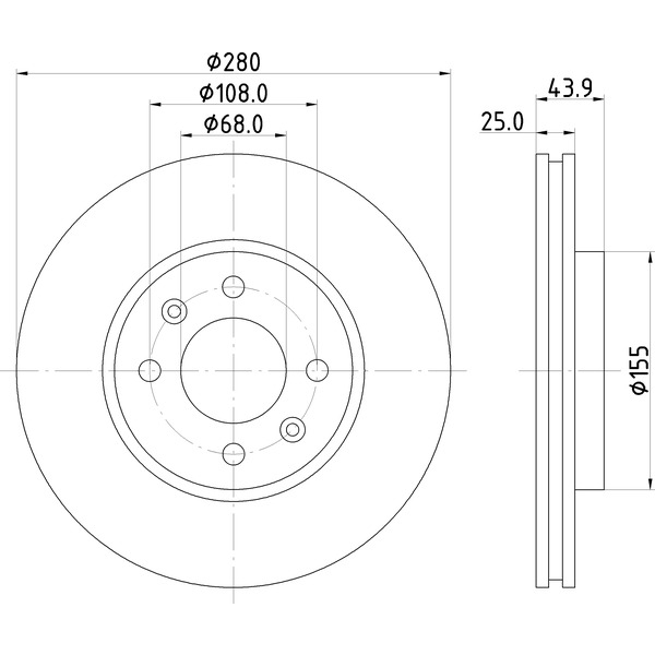 จานดิสก์เบรคหน้า-คู่-saab-9000-2-0i-2-0i-turbo-2-3i-2-3i-turbo-16v-ปี-1988-ขนาด-280-mm-มีรูระบาย-ตรวจสเปคก่อนซื้อ