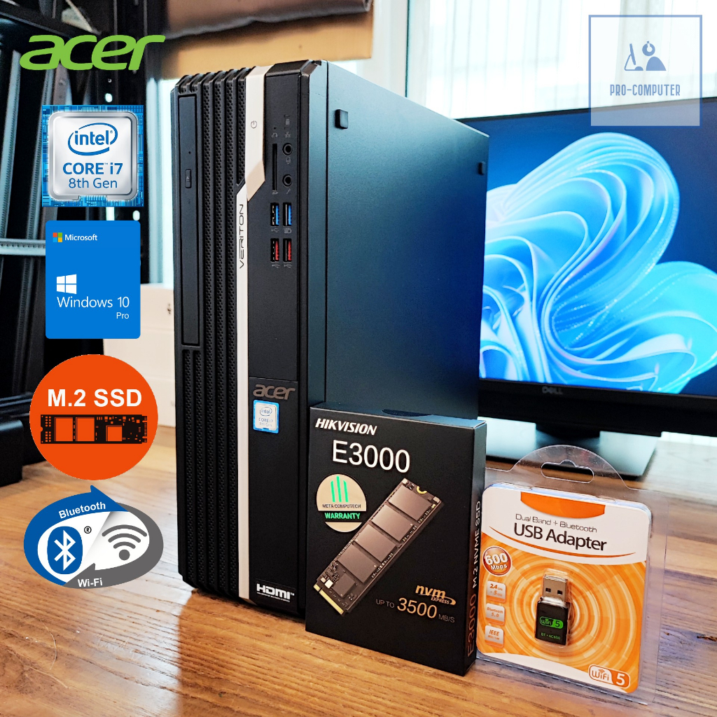 คอมพิวเตอร์ Acer Veriton X2660G - CPU Core i7-8700 Max 4.70GHz + M.2 ...