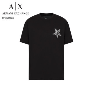 AX Armani Exchange เสื้อยืดผู้ชาย รุ่น AX3RZTLBZJ8EZ1200 - สีดำ