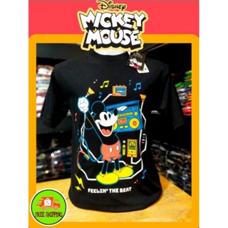 เสื้อDisney ลาย  Mickey mouse สีดำ (MK-066)