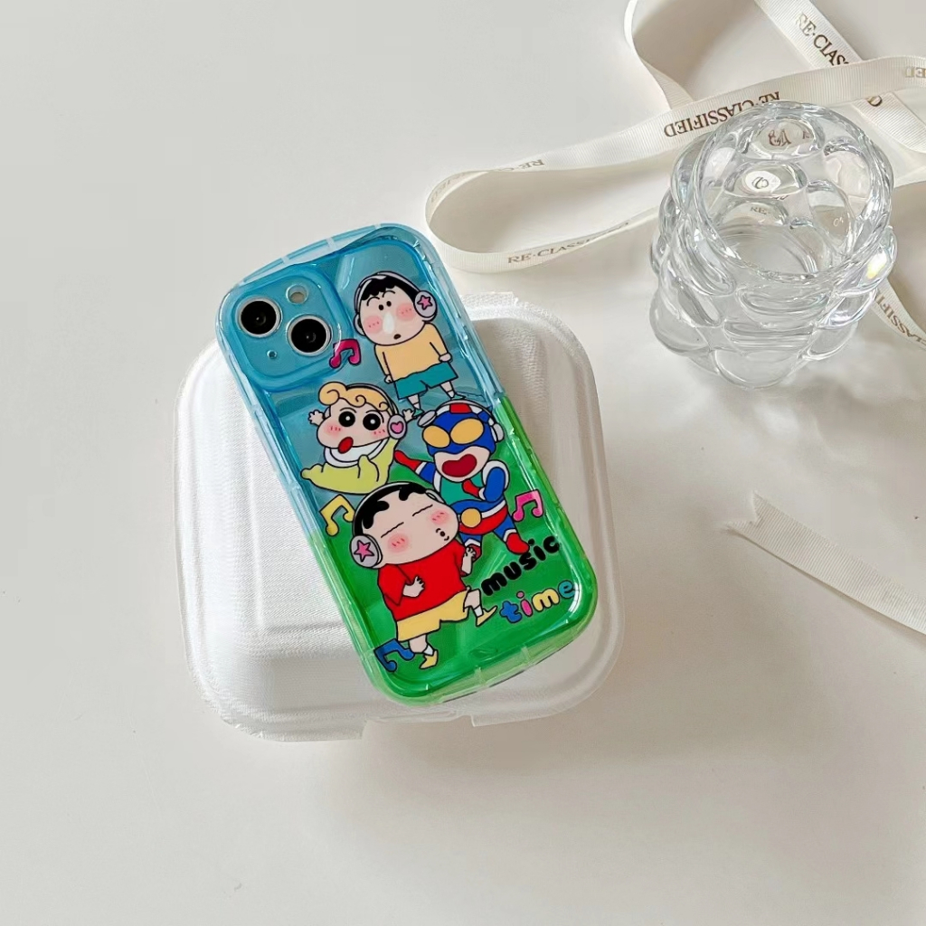 คูปองเคลม-case-for-iphone-11-12-ดินสอสีสามมิติชินจัง-เคส-14-13-12-11-pro-max-ป้องกันการตก-เคสกันกระแทก