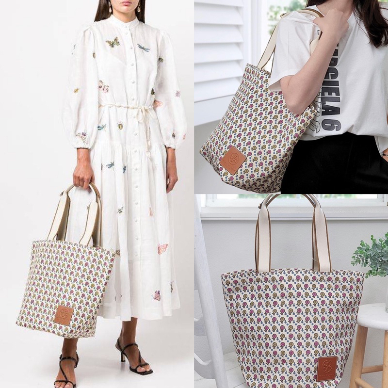 สด-ผ่อน-กระเป๋าลายดอก-139950-tory-burch-gracie-floral-print-tote-bag