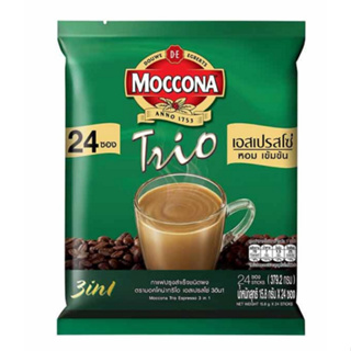 มอคโคน่าทรีโอ กาแฟ 3in1 เอสเปรสโซ่ 379.2 กรัม (15.8 กรัม x 24 ซอง)