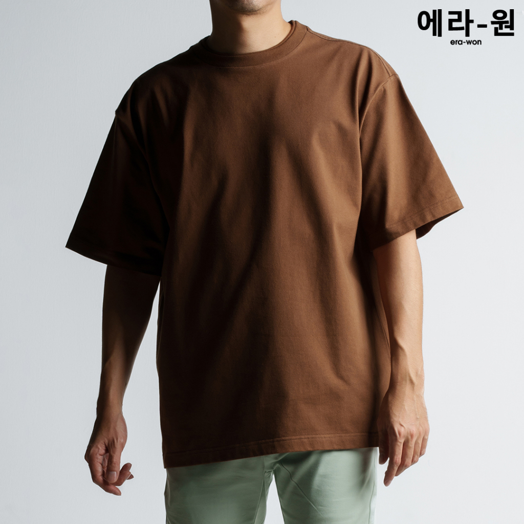 era-won-เสื้อยืด-โอเวอร์ไซส์-oversize-t-shirt-สี-brown
