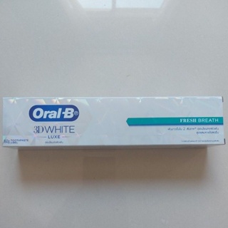 ยาสีฟัน Oral-B 3d white luxe freth breah toothpaste สูตรฟันขาว ขนาด 160g.exp 05/25
