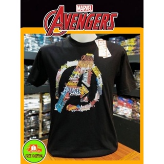 เสื้อMarvel ลาย Avengers สีดำ (MVX-080)