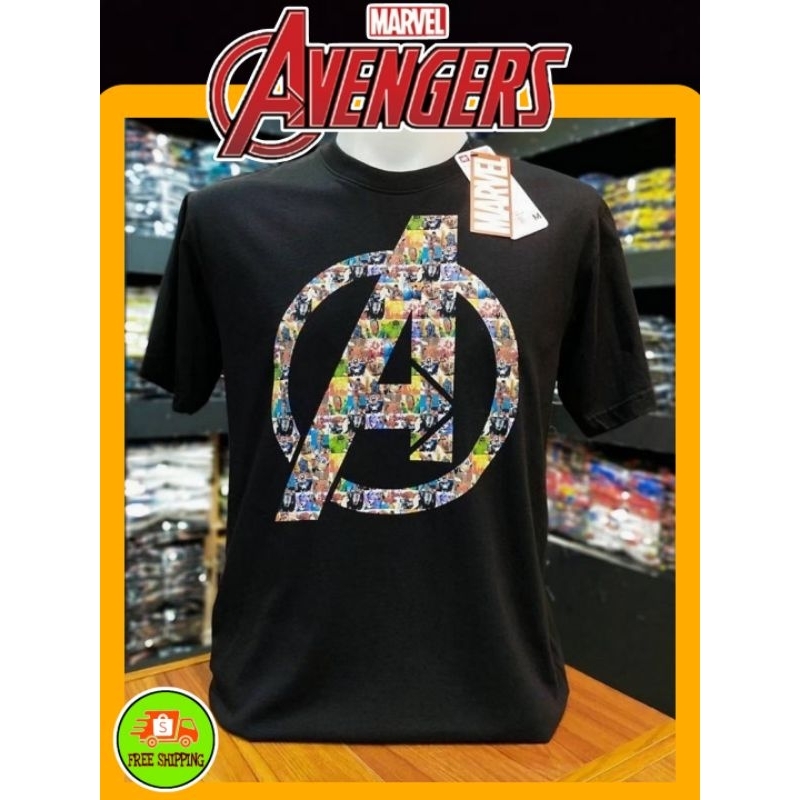 เสื้อmarvel-ลาย-avengers-สีดำ-mvx-083