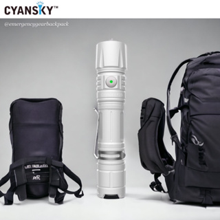 Cyansky P25 V2.0 Moon White Micro-arc Oxidation Outdoor Flashlight