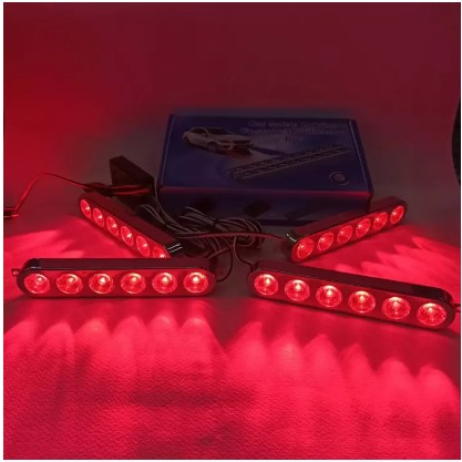 ไฟไซเรน-ไฟฉุกเฉิน-ไฟ-led-6ดวง-4ช่อ-12v-รุ่น-826-สีขาว-สีเหลือง-สีแดง-น้ำเงิน-ไฟกู้ภัย-ไฟกู้ชีพ-ไฟอเนกประสงค์