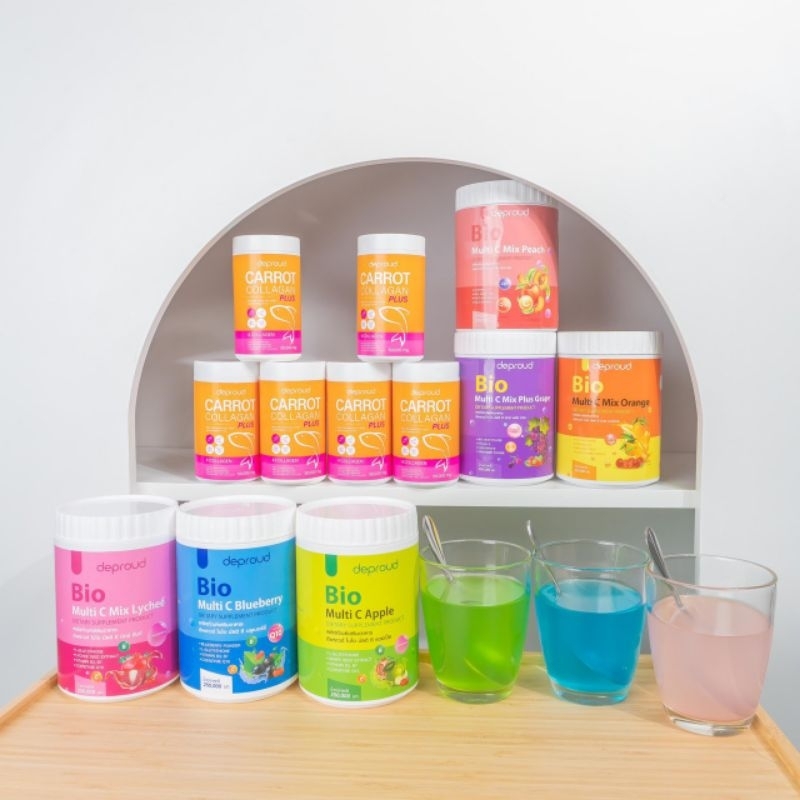 แท้💯% วิตามินซีสด Deproud Bio Multi C Mix วิตามินซี 3รส วิตามินซีดีพราว ...