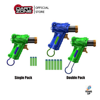 DART ZONE® ปืนของเล่น กระสุนโฟม ดาร์ทโซน ไตรไฟเออร์ Tri-Fire Triple-Shot Blaster (1-Pack) (2-Pack) ของเล่นเด็กผช ปืนเด็กเล่น เกมส์ต่อสู้ กีฬายิงปืน (ลิขสิทธิ์แท้ พร้อมส่ง) Adventure Force soft-bullet gun toy battle game