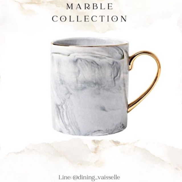 แก้วน้ำ-แก้วหินอ่อน-luxe-marble-mug-ขอบทองสุดหรู-รังสรรค์การดื่มสุดโรแมนติก-แก้วสวย-แก้วกาแฟ