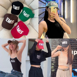 Emis cap🤍 (330฿ฟรีส่ง) กระแสแรงต่อเนื่อง ฮิตไม่หยุด!!! หมวกแบรนด์ดังเกาหลี รุ่นใหม่ ดีเทลน้องเป็นงานปักอักษรนูน valen