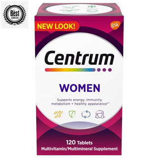 Centrum Multivitamins Women Multimineral Iron Vitamins D3 B Antioxidants วิตามินรวมสำหรับผู้หญิง อาหารเสริมหลายชนิด