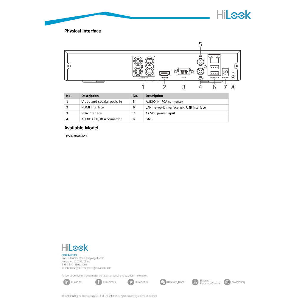 hilook-รุ่น-dvr-204g-m1-เครื่องบันทึกกล้องวงจรปิด-4ch-รองรับกล้อง-ai-ตรวจจับการเคลื่อนไหว-รองรับกล้องมีไมค์