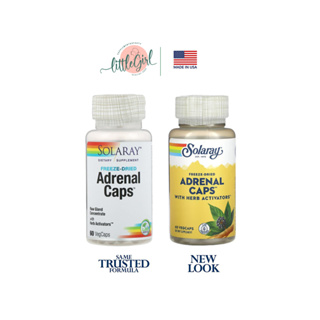 ภาพหน้าปกสินค้า(พร้อมส่ง) บำรุงต่อมหมวกไตล้า Solaray Adrenal Caps 60 Veg caps ที่เกี่ยวข้อง