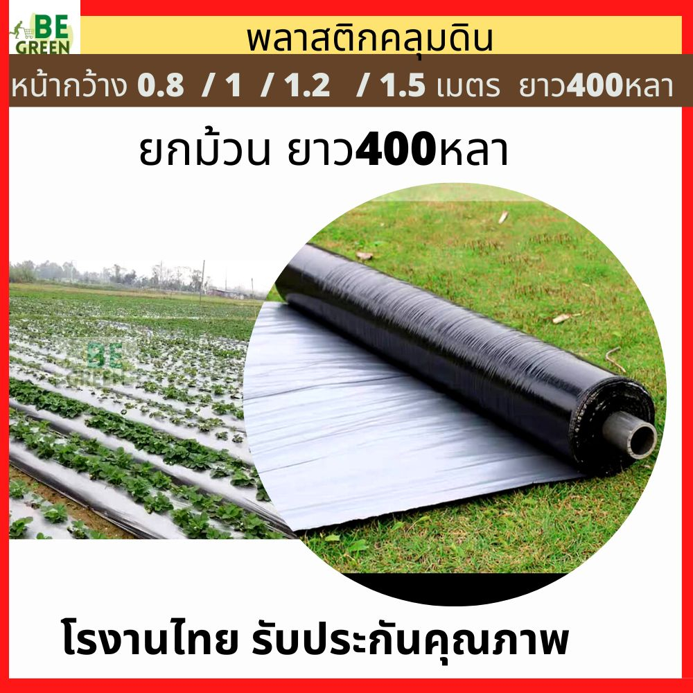 ผ้าคลุมแปลง-พลาสติกคลุมดิน-กว้าง0-8เมตร-ยกม้วน-400หลา-ผ้าคลุมดิน-พลาสติก-คลุมหญ้า-แปลงผัก-ผ้ายางดำ-25ไมครอน