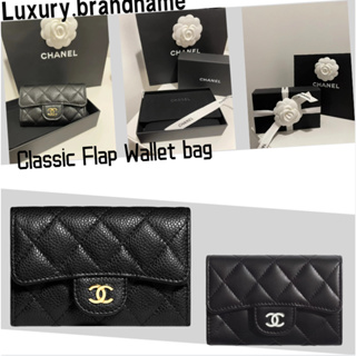 ชาแนล Chanel Classic Flap Wallet/ที่ใส่บัตร /Classic/สินค้าลดราคาจากดิวตี้ฟรี