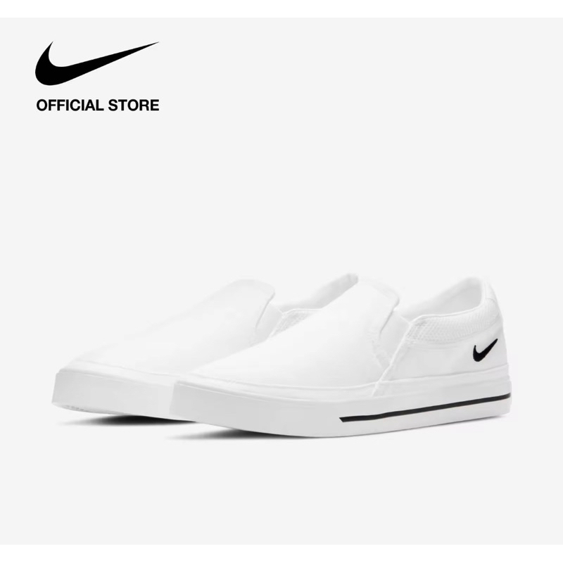 Nike Women s Court Legacy Slip On White ไนกี้ รองเท้าลำลองผู้หญิง คอร