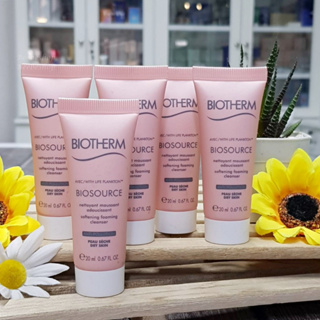 Biotherm Biosource Softening Foaming Cleanser 20ml EXP.05/2024 โฟมล้างหน้าสำหรับผิวแห้ง