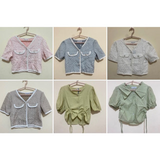 เสื้อครอปแฟชั่น(สอบถามในช่องแชทได้นะคะ)