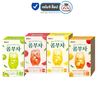 DAMTUH Kombucha ชาหมักกลิ่นผลไม้ [4 รสชาติให้เลือก] [10 ซอง/กล่อง] ชาหมักเกาหลี ชาผลไม้ พรีไบโอติก ปรับสมดุลลำไส้