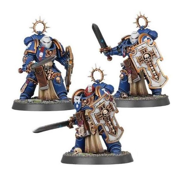 3 Bladeguard Veterans Space Marines - Warhammer 40k - Neufs Sur Sprue Avec Bases - Chapitre Ultramarines (ou Autre)
