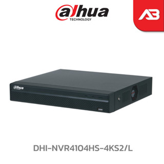 DAHUA เครื่องบันทึก IP 4K ล้านพิกเซล 4 ช่อง รุ่น DHI-NVR4104HS-4KS2/L