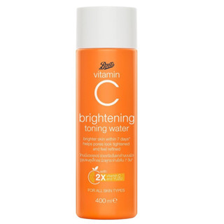 Boots Vitamin C บู๊ทส์ วิตามิน ซี ไบรท์เทนนิ่ง โทนนิ่ง วอเตอร์ 400 มล.