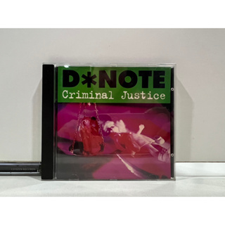 1 CD MUSIC ซีดีเพลงสากล D*NOTE  Criminal Justice (N10J79)