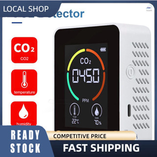 [Ready Stock]CO2 Air Detector Carbon Dioxide Detector Agricultural Production Greenhouse CO2 Monitor Black