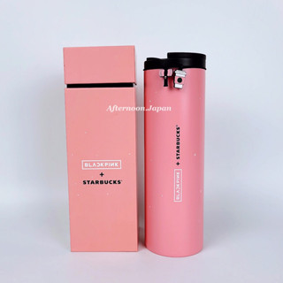 🛒  [พร้อมส่ง] แก้วสแตนเลสโทนชมพู Starbucks X Black pink / Starbucks แท้💯‼️