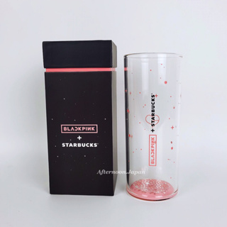 🛒  [พร้อมส่ง] แก้วใสทรงสูง Starbucks X Black pink / Starbucks แท้💯‼️