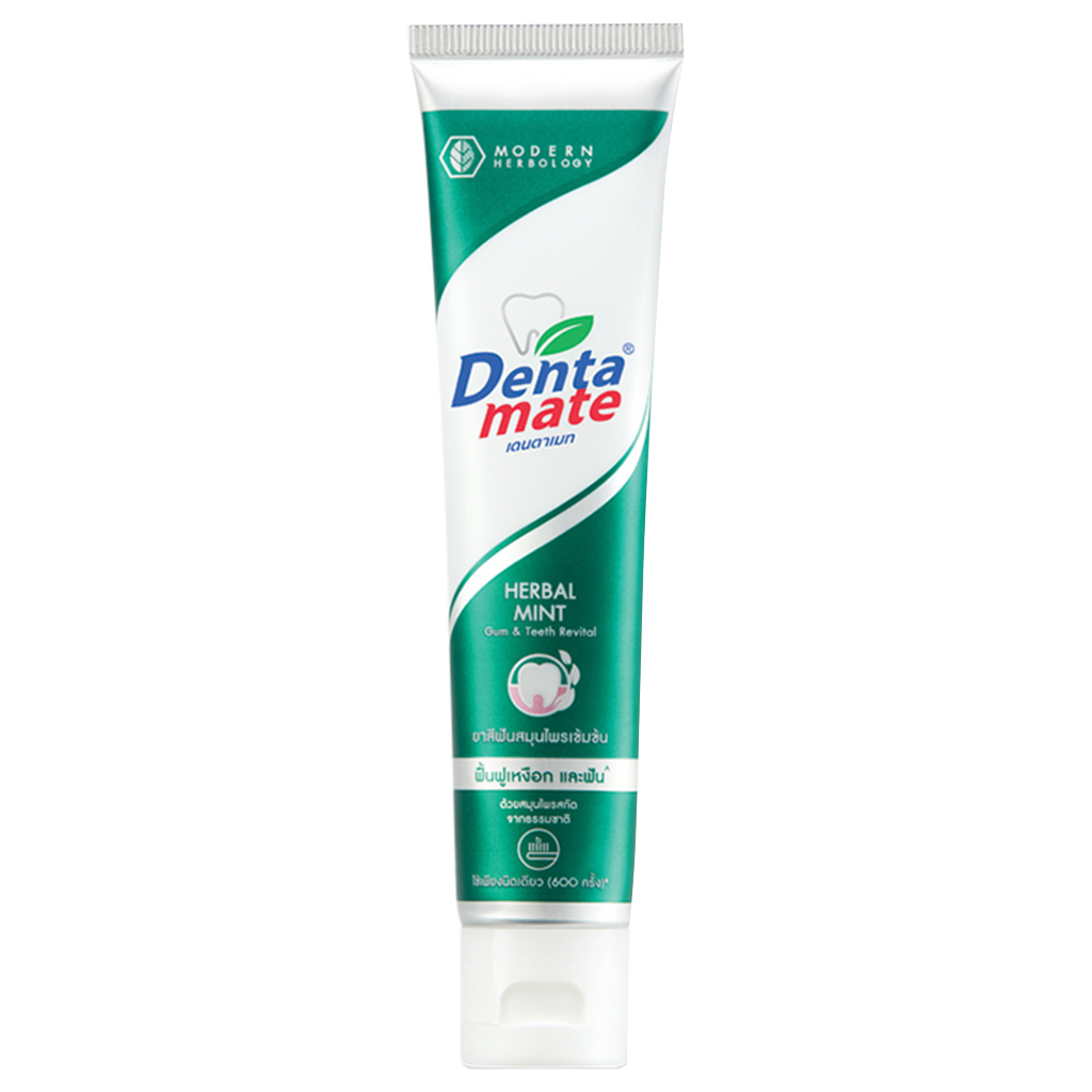 dentamate-herbal-mint-herbal-extract-toothpaste-100-g-ยาสีฟัน