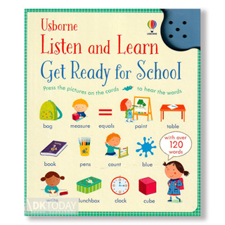 DKTODAY หนังสือ USBORNE LISTEN AND LEARN:GET READY FOR SCHOOL (AGE 3+)