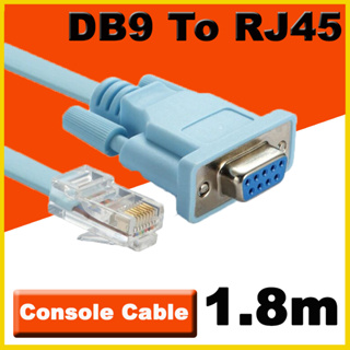 1.8m DB9P Console Cable RJ45 Ethernet To RS232 DB9 Port Serial Routers Network Adapter Cable For Cisco Switch Router