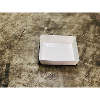 กล่องอาหารกระดาษ สีขาวพร้อมฝา S3(50ชิ้น)
