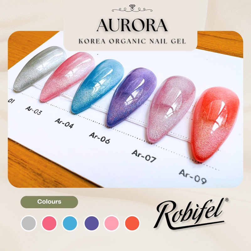 aurora-สีลูกแก้ว-cat-eye-เกาหลี-ออแกนิค-โทนผู้ดี-สีเเม่เหล็ก-แคทอาย-จากแบรน-robifel