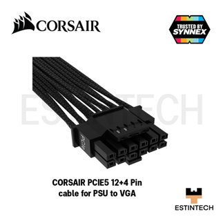 SLEEVE CABLE (สายถัก) CORSAIR PCIE5 12+4 Pin cable for PSU to VGA ของใหม่